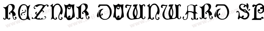 Reznor Downward Spir字体转换